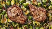 Cumin-Roasted Pork Chops and Brussels Sprouts Recipe Cumin-Roasted Pork Chops and Brussels Sprouts Recipe