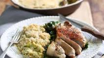 Golden Pork Steaks with Creamy Leek Gratin Golden Pork Steaks with Creamy Leek Gratin
