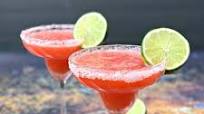 Keto Low-Carb Skinny Frozen Strawberry Margarita Cocktails Keto Low-Carb Skinny Frozen Strawberry Margarita Cocktails