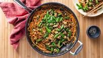 Gochujang Peanut Noodles with Tempeh & Snap Peas Gochujang Peanut Noodles with Tempeh & Snap Peas