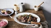 Slow-roasted goat shoulder with Middle Eastern spices Slow-roasted goat shoulder with Middle Eastern spices