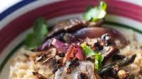 Crispy roasted mushrooms with “clay pot” style rice Crispy roasted mushrooms with “clay pot” style rice