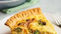 Recipe: Easy Broccoli Cheddar Quiche Recipe: Easy Broccoli Cheddar Quiche