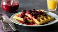 Swedish Waffles with Berry Compote Swedish Waffles with Berry Compote