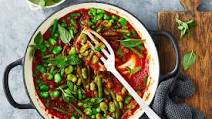 Mixed bean and peas tomato casserole Mixed bean and peas tomato casserole