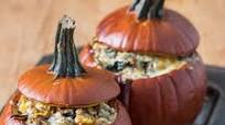 Thanksgiving Stuffed Roast Pumpkins Recipe Thanksgiving Stuffed Roast Pumpkins Recipe