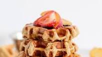 Banana Bread Protein Waffles Banana Bread Protein Waffles