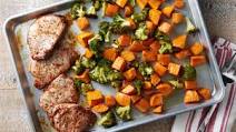 Sheet-Pan Honey-Balsamic Pork Chop Dinner Sheet-Pan Honey-Balsamic Pork Chop Dinner