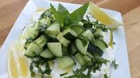 Cucumber Yogurt Salad with Fresh Mint, Lemon, and Olive Oil Cucumber Yogurt Salad with Fresh Mint, Lemon, and Olive Oil