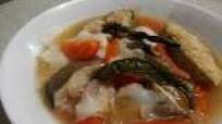 Sinigang sa Buko (Fish Stewed in Tamarind and Tender Coconut)