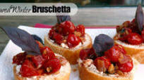Pan Seared Winter Bruschetta with Goat Cheese Pan Seared Winter Bruschetta with Goat Cheese