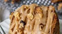 Fresh Apple Cake with Brown Sugar Praline Glaze Fresh Apple Cake with Brown Sugar Praline Glaze