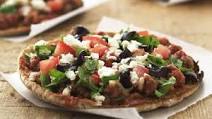 Skinny Mediterranean Beef Pita Pizzas Skinny Mediterranean Beef Pita Pizzas