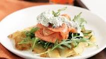 Potato rosti with smoked trout Potato rosti with smoked trout