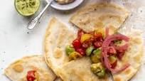 Hummus Quesadillas with Avocado and Tomato Hummus Quesadillas with Avocado and Tomato