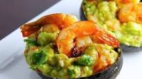 Avocado and Shrimp Canoes Avocado and Shrimp Canoes