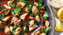 Skillet Lemon Chicken with Spinach Skillet Lemon Chicken with Spinach