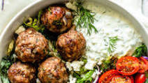 Greek Meatballs with Tzatziki Sauce Greek Meatballs with Tzatziki Sauce