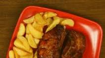 Spicy Pork Belly With Potato Wedges Spicy Pork Belly With Potato Wedges