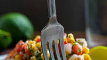 Blackened Salmon with Avocado Corn Salsa Blackened Salmon with Avocado Corn Salsa