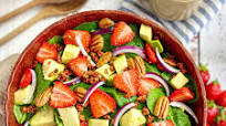 Spinach, Avocado, & Strawberry Salad Spinach, Avocado, & Strawberry Salad