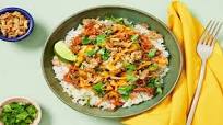 Sesame-Soy Pork Bowls with Chili Mayo, Cilantro & Crispy Onions Sesame-Soy Pork Bowls with Chili Mayo, Cilantro & Crispy Onions