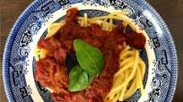 Spaghetti in marinara sauce Spaghetti in marinara sauce