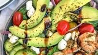 Loaded Avocado Caprese Salad with Shrimp Loaded Avocado Caprese Salad with Shrimp