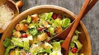 Chicken Caesar Salad with Parmesan Croutons Chicken Caesar Salad with Parmesan Croutons