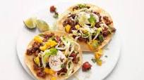 Beef Tostadas with Mango Salsa Beef Tostadas with Mango Salsa