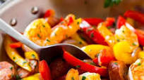 Cajun Shrimp Sausage Skillet Cajun Shrimp Sausage Skillet