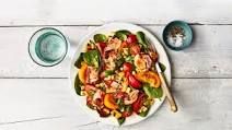 Grilled Corn-and-Salmon Salad with Tomatoes Grilled Corn-and-Salmon Salad with Tomatoes
