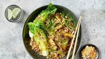 20-Minute Japanese Pork Bowl with Rice, Lettuce & Peanuts 20-Minute Japanese Pork Bowl with Rice, Lettuce & Peanuts