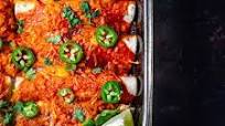 Vegan Cheese Enchiladas (Bean & 'Beef') Vegan Cheese Enchiladas (Bean & 'Beef')