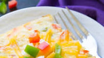 Slow Cooker Ham, Cheese and Veggie Frittata Slow Cooker Ham, Cheese and Veggie Frittata