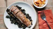 Pork Tenderloin with Kale and Kimchi Pork Tenderloin with Kale and Kimchi