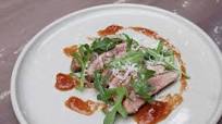 Secreto Iberico with Quince, Rocket and Manchego Cheese Secreto Iberico with Quince, Rocket and Manchego Cheese