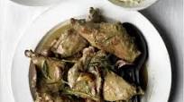 Wild rabbit slow cooked with rosemary, olive oil & garlic Wild rabbit slow cooked with rosemary, olive oil & garlic