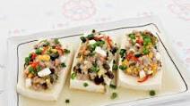 Steamed Tofu with Century Egg and Salted Egg Steamed Tofu with Century Egg and Salted Egg