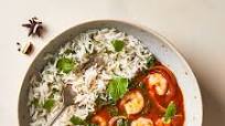 Fragrant King Prawn Saag Masala With Pilau Rice Fragrant King Prawn Saag Masala With Pilau Rice