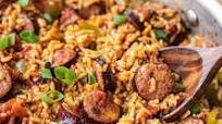 Cajun Sausage and Rice Skillet Cajun Sausage and Rice Skillet