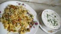 How to Prepare Quick Veg Hyderabadi biryani with raita How to Prepare Quick Veg Hyderabadi biryani with raita