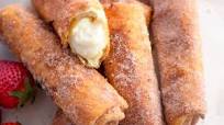 Deep-Fried Cheesecake (Cheesecake Chimichangas) Deep-Fried Cheesecake (Cheesecake Chimichangas)