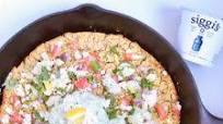 Baked Falafel Pizza with Lemon Tahini Tzatziki Baked Falafel Pizza with Lemon Tahini Tzatziki