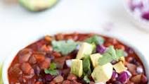 Slow-Cooker Easy Three-Bean Chili Slow-Cooker Easy Three-Bean Chili