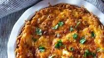 Vegetarian Quiche Lorraine with Hash Brown Crust Vegetarian Quiche Lorraine with Hash Brown Crust