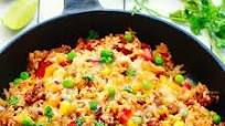 {One Pan} Mexican Rice Skillet {One Pan} Mexican Rice Skillet