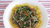 Cantonese Fried Noodles with Shredded Pork Recipe Cantonese Fried Noodles with Shredded Pork Recipe