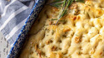 Roasted Garlic Sourdough Focaccia Bread Roasted Garlic Sourdough Focaccia Bread
