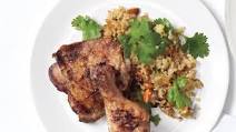 Grilled Spicy Chicken with Bulgur Grilled Spicy Chicken with Bulgur